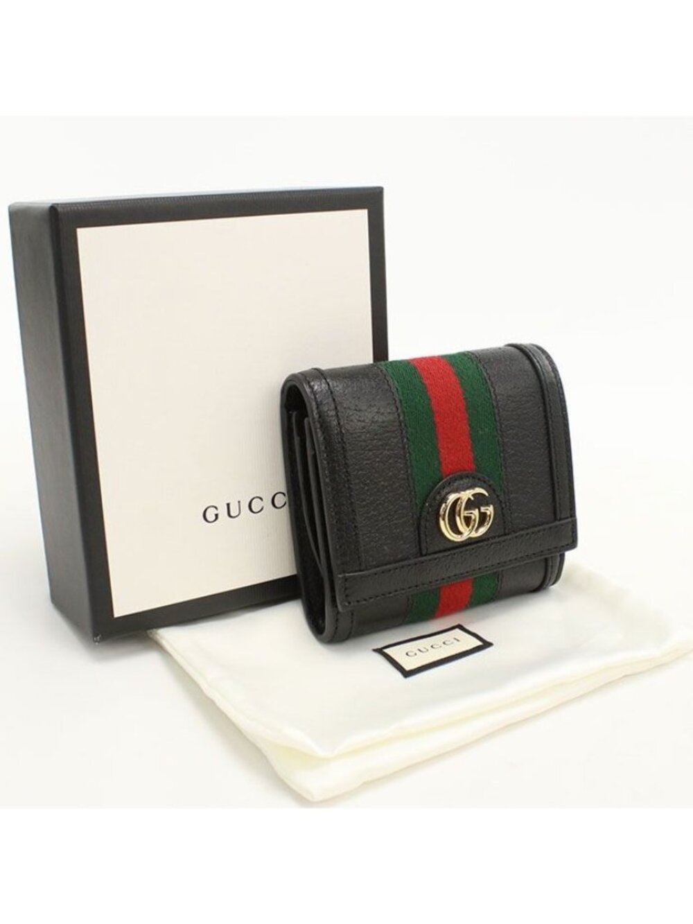 Gucci Compact Wallet Ophidia Bifold Leather